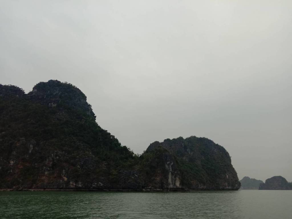Rocky outcrop in Ha Long Bay